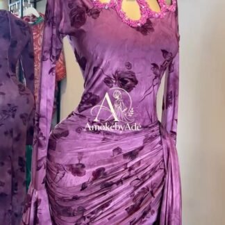 Ember Polka Dot High-Neck Maxi Dress